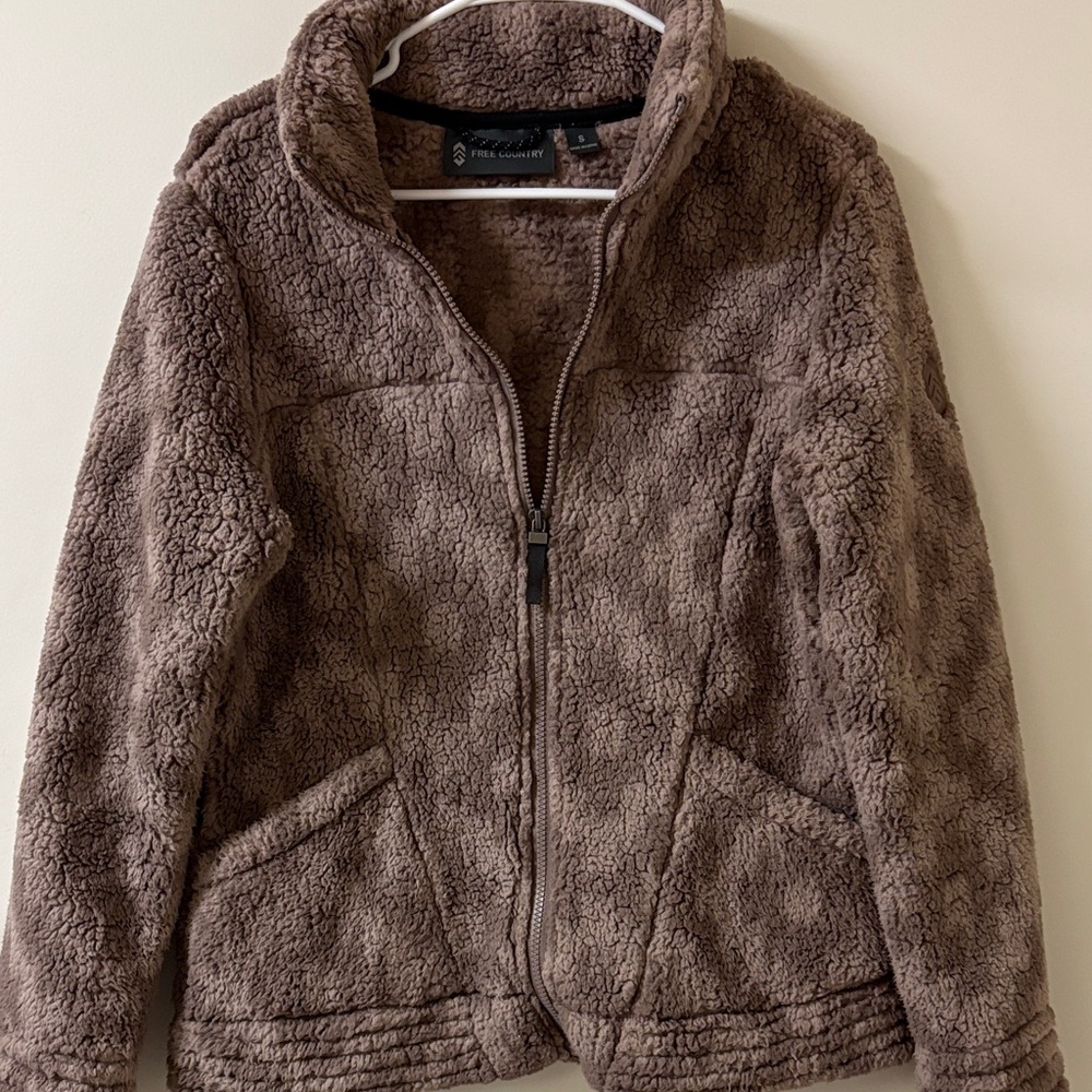 Free Country Tan Fleece Jacket